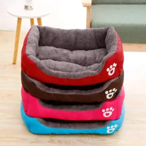 Cama Grande para Perros | Nido Cuadrado Cálido, Perrera para Perros y Gatos S/M/L/XL/2XL